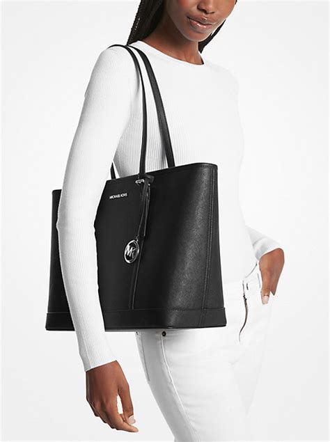 michael kors jet set travel multifunction saffiano leather tote bag|saffiano leather tote bag.